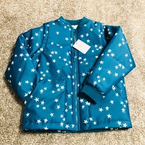 FIN & VINCE Unisex Star Print Puffer Jacket • 10